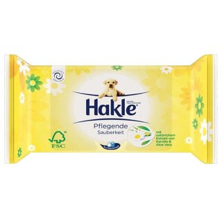 FEUCHTTCHER HAKLE PFLEGENDE SAUBERKEIT KAMILLE UND ALOE VERA